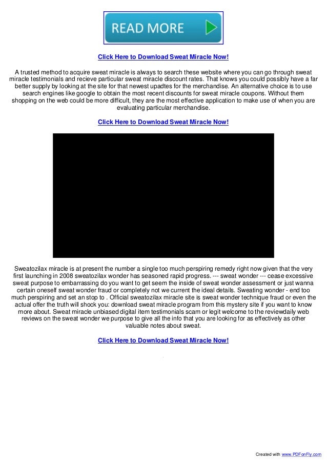 Sweat Miracle Ebook